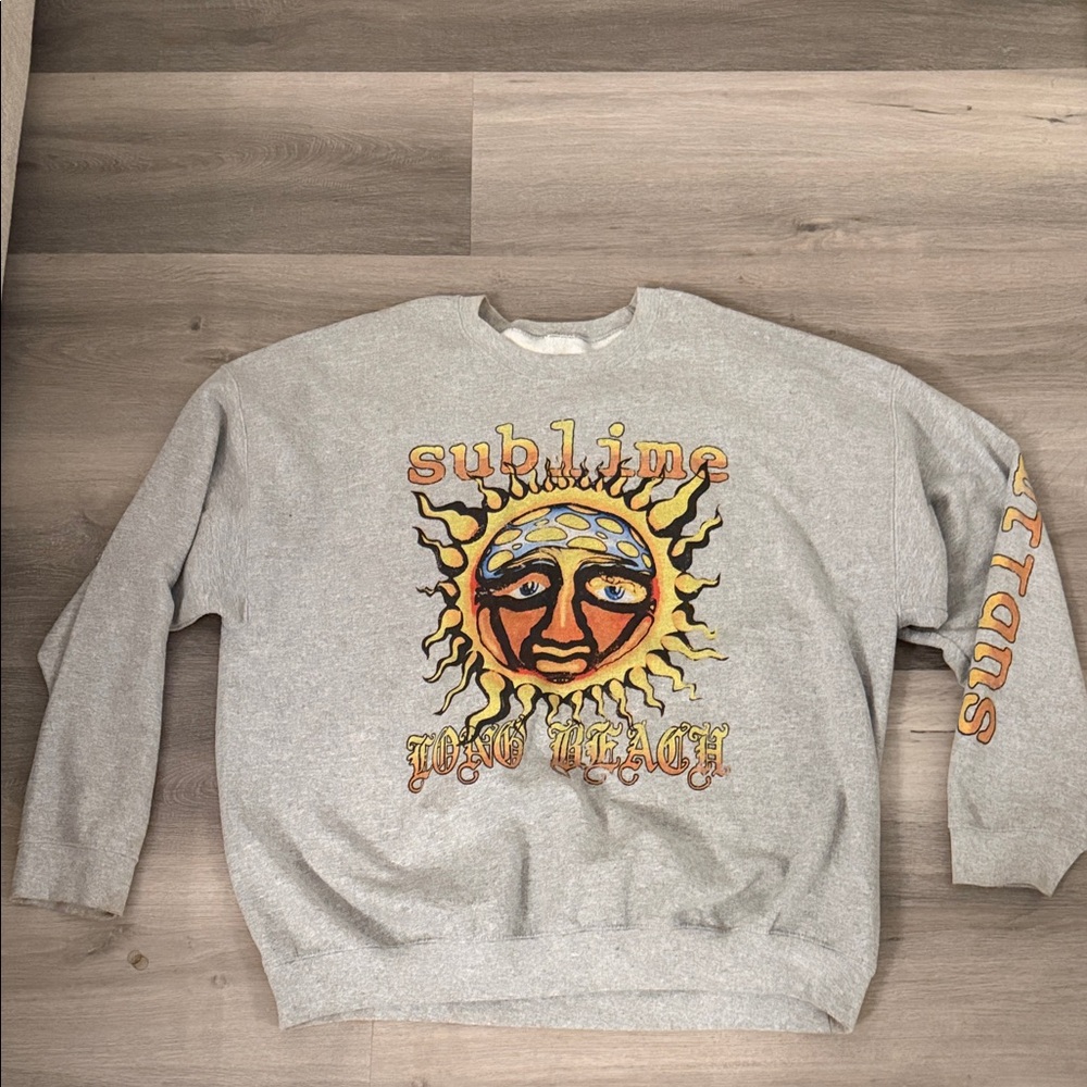 Gray Graphic Men's Sweater